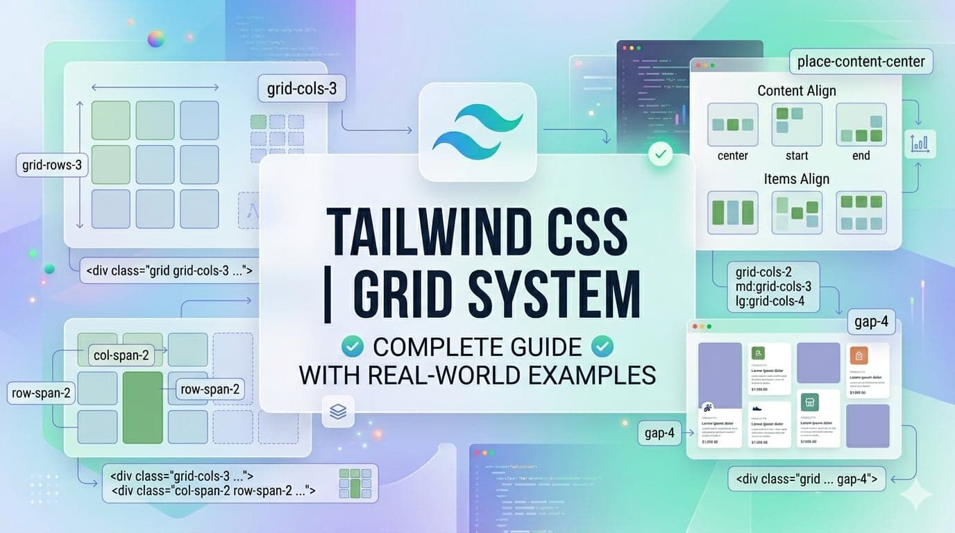 Part 8: Tailwind CSS Grid System Explained with Real-World Examples