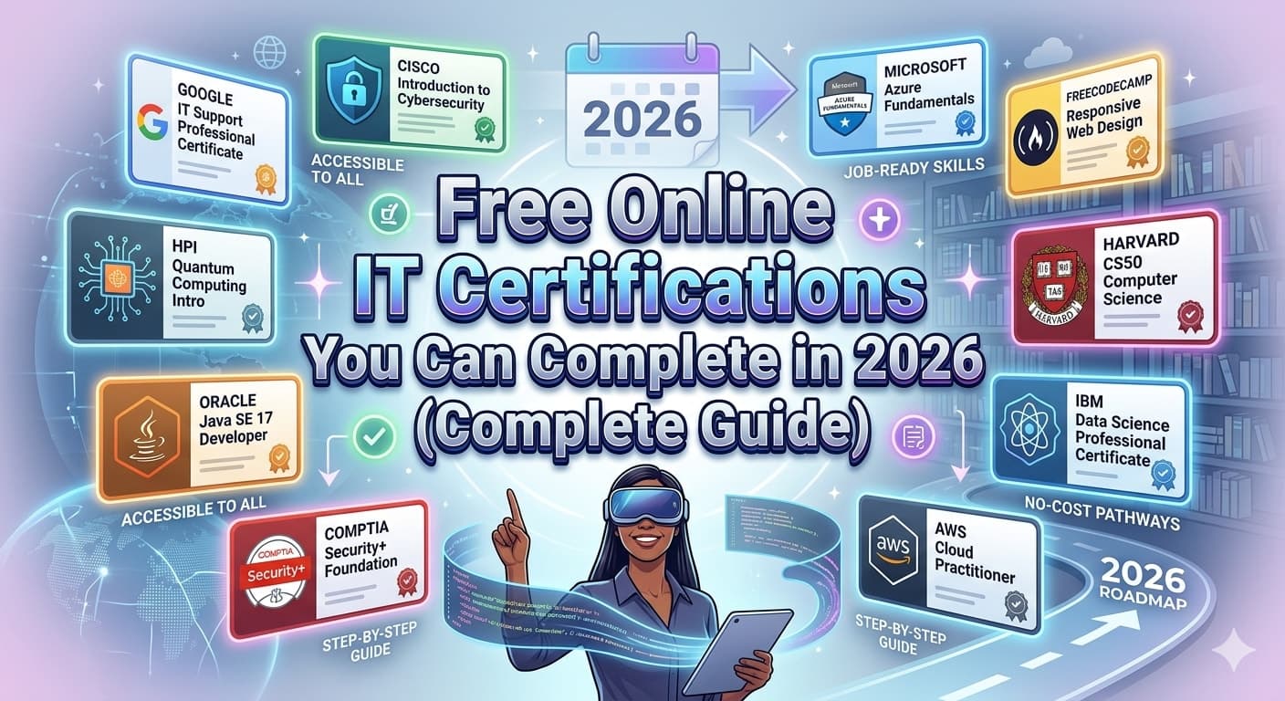 Free Online IT Certifications You Can Complete in 2026 (Complete Guide)